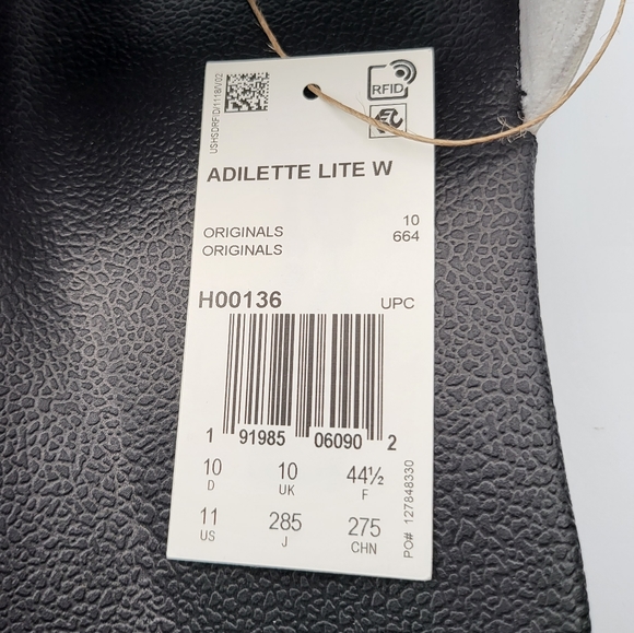 NEW W11 | M10 Adidas Split Lite Slides in Black and White - Picture 8 of 10